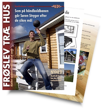 Håndbold herre reklamerer for Frøslev Træ Hus